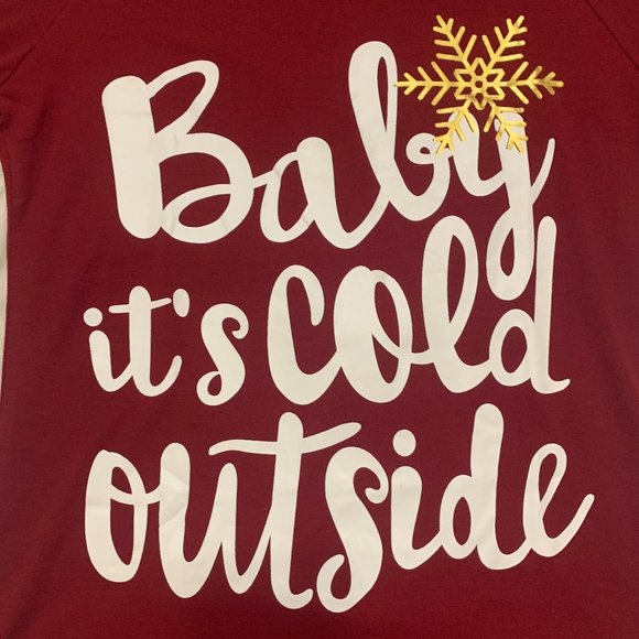 LAST ONE! Baby Its Cold Outside Christmas Shirt - Picture 2 of 10